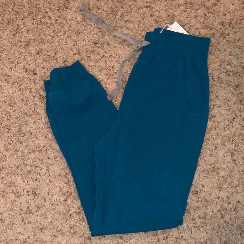 FIGS PACIFIC BLUE HIGH WAIST JOGGERS